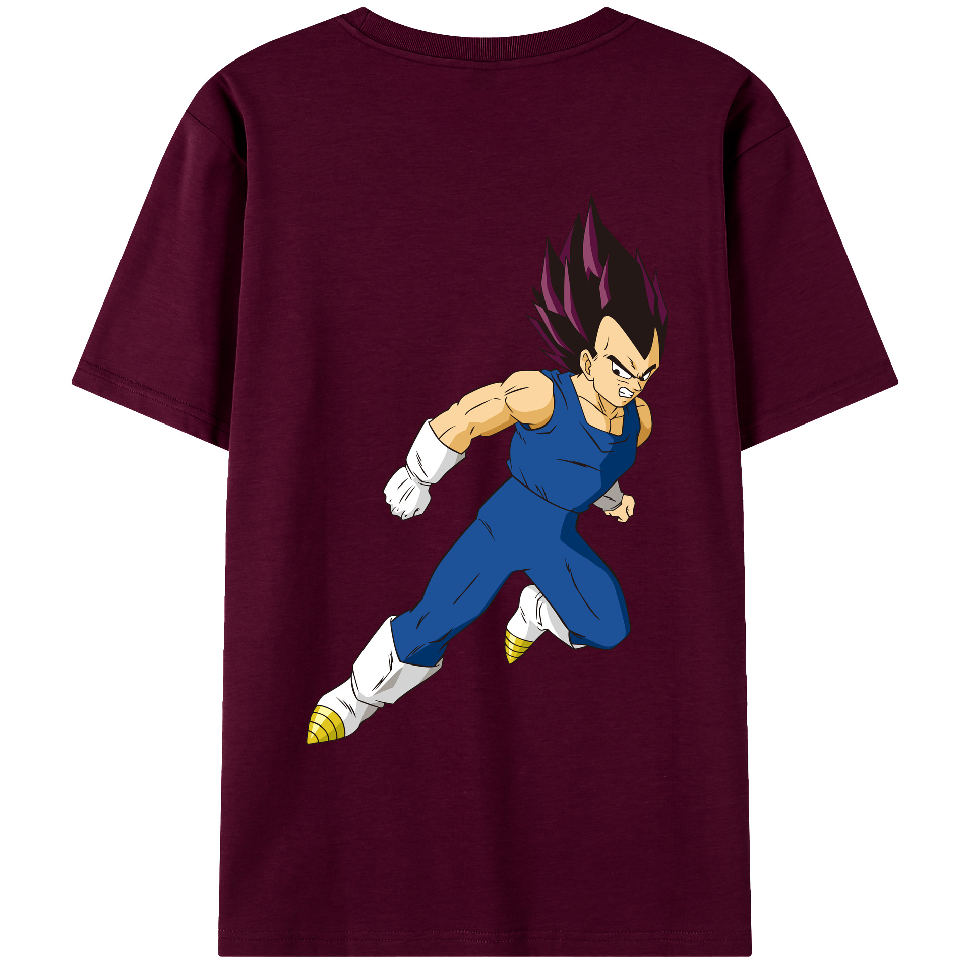 （画像用） ドラゴンボール ベジータ四世（Bejīta Yonsei）DRAGON BALL Vegeta IV レディース半袖Tシャツ(バックプリント)